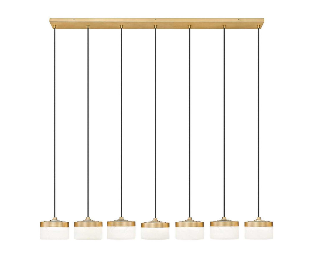 Renaud LED Linear Chandelier in Modern Gold Z-Lite Canada