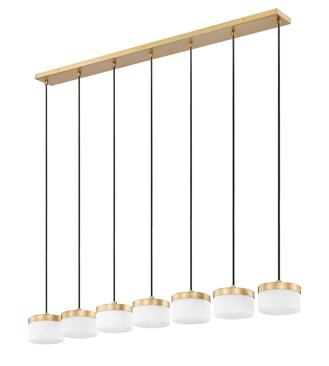 Renaud LED Linear Chandelier in Modern Gold Z-Lite Canada