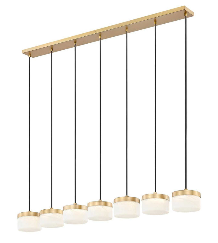 Renaud LED Linear Chandelier in Modern Gold Z-Lite Canada