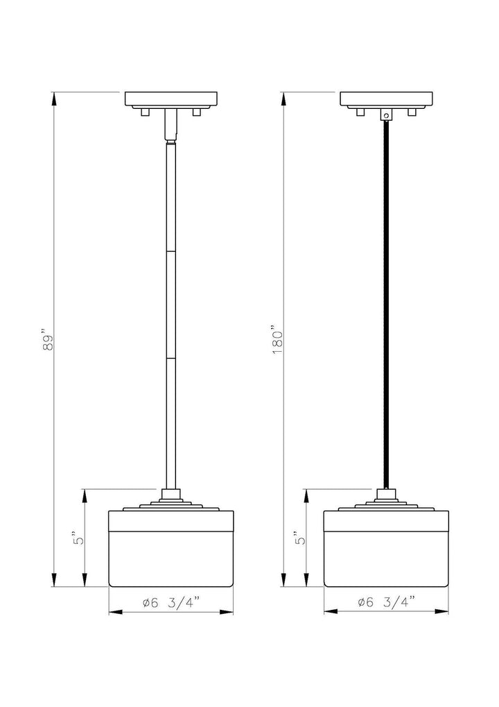 Renaud LED Pendant in Matte Black Z-Lite Canada