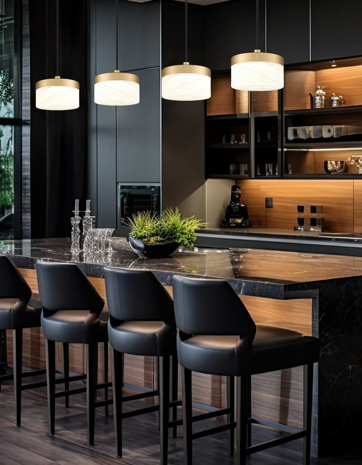 Renaud LED Pendant in Modern Gold Z-Lite Canada