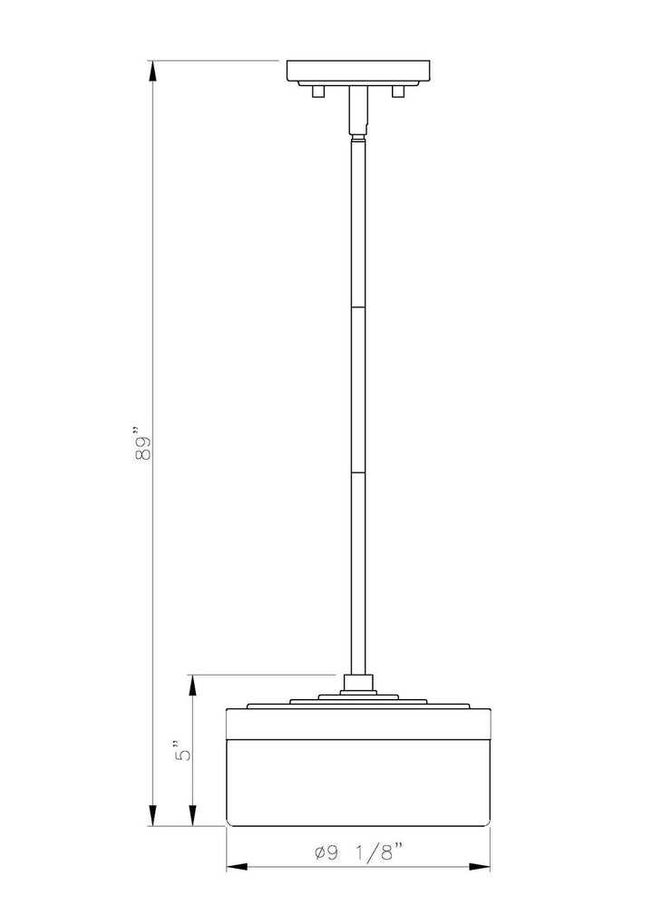 Renaud LED Pendant in Matte Black Z-Lite Canada
