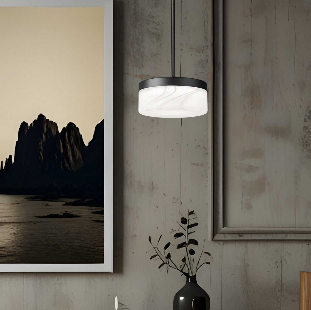 Renaud LED Pendant in Matte Black Z-Lite Canada