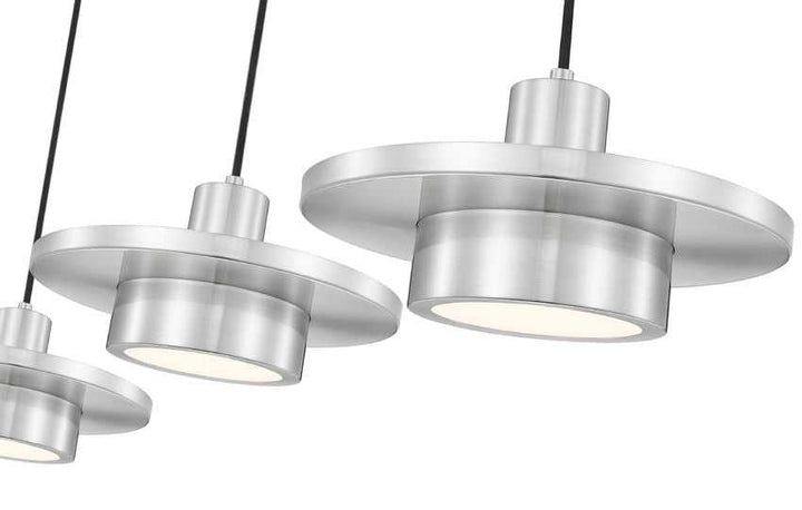 Ludo LED Linear Chandelier in Brushed Nickel Z-Lite Canada