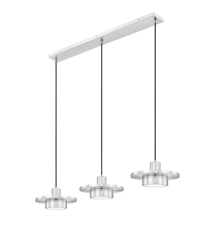 Ludo LED Linear Chandelier in Brushed Nickel Z-Lite Canada