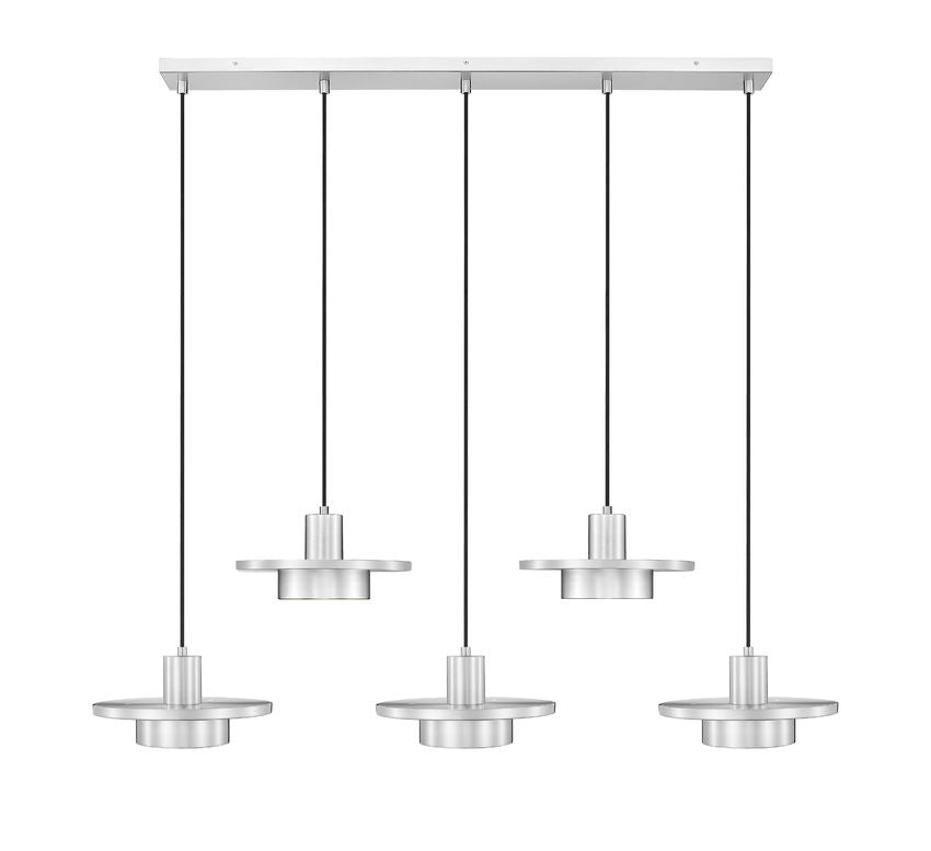 Ludo LED Linear Chandelier in Brushed Nickel Z-Lite Canada