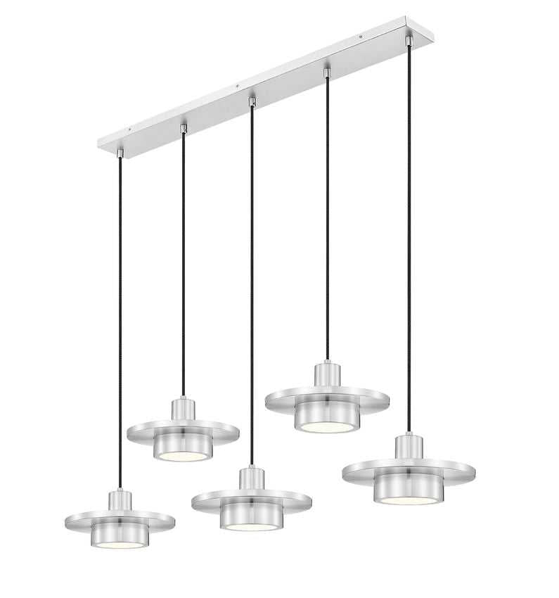 Ludo LED Linear Chandelier in Brushed Nickel Z-Lite Canada