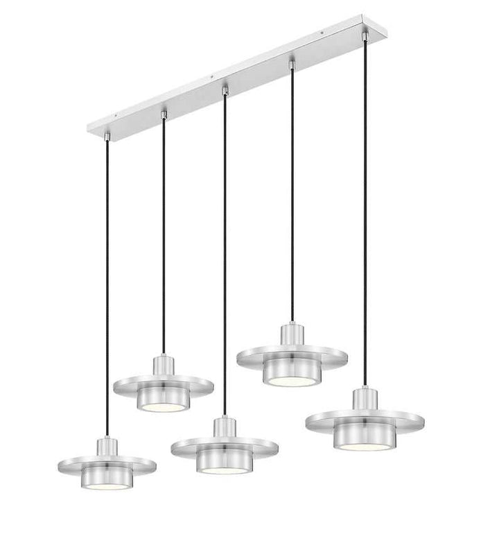 Ludo LED Linear Chandelier in Brushed Nickel Z-Lite Canada