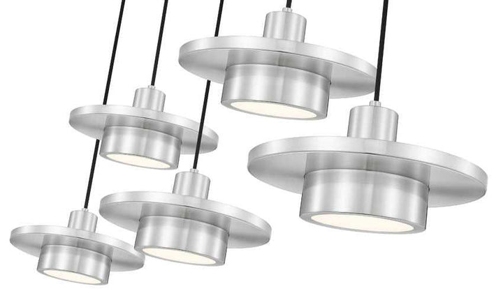 Ludo LED Linear Chandelier in Brushed Nickel Z-Lite Canada