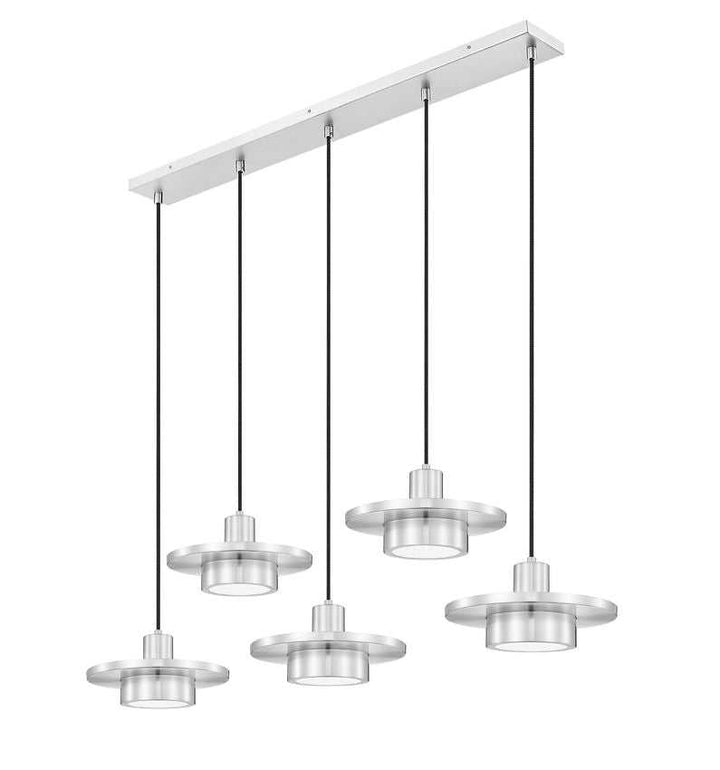 Ludo LED Linear Chandelier in Brushed Nickel Z-Lite Canada