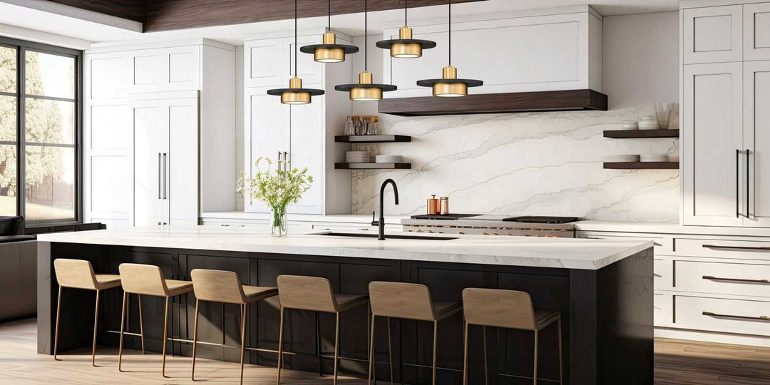 Ludo LED Linear Chandelier in Matte Black + Modern Gold Z-Lite Canada