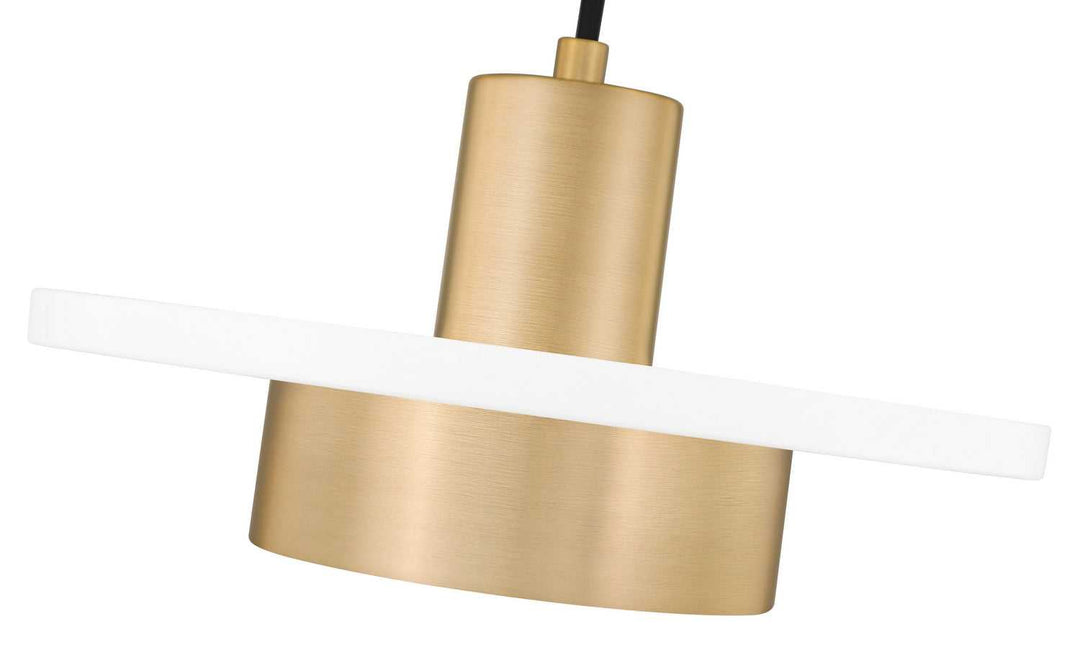 Ludo LED Pendant in Matte White + Modern Gold Z-Lite Canada