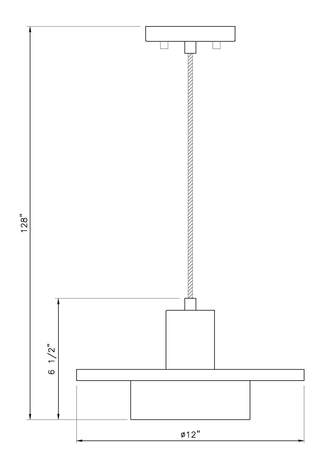 Ludo LED Pendant in Matte White + Modern Gold Z-Lite Canada