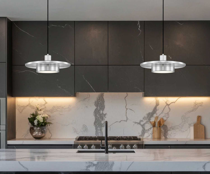 Ludo LED Pendant in Brushed Nickel Z-Lite Canada