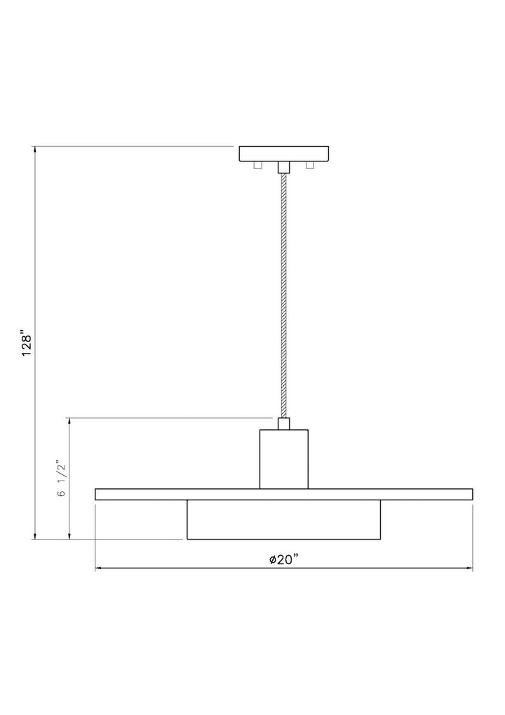 Ludo LED Pendant in Brushed Nickel Z-Lite Canada