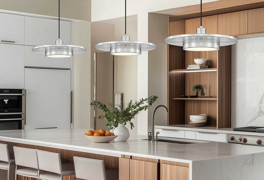 Ludo LED Pendant in Brushed Nickel Z-Lite Canada