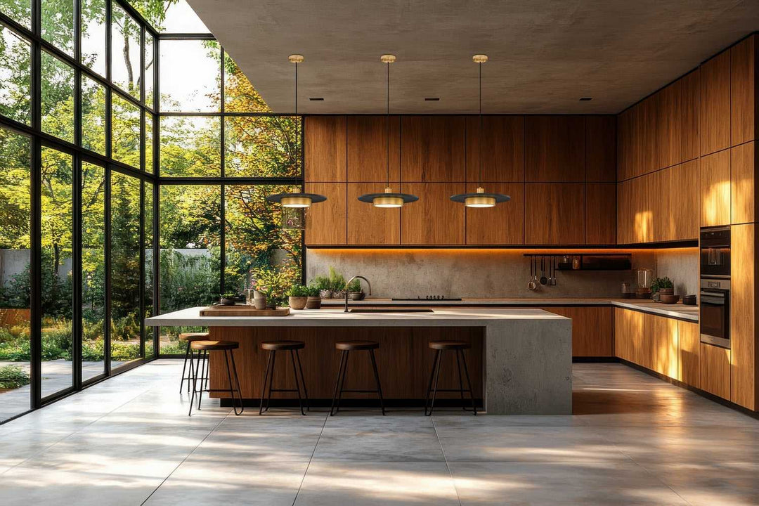 Ludo LED Pendant in Matte Black + Modern Gold Z-Lite Canada