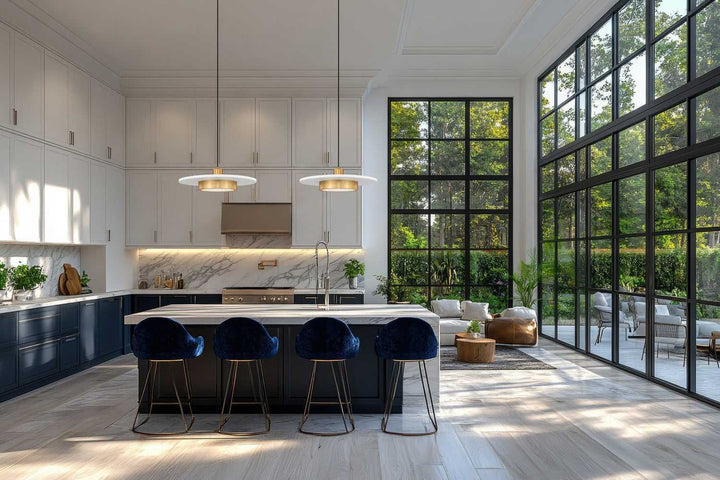 Ludo LED Pendant in Matte White + Modern Gold Z-Lite Canada