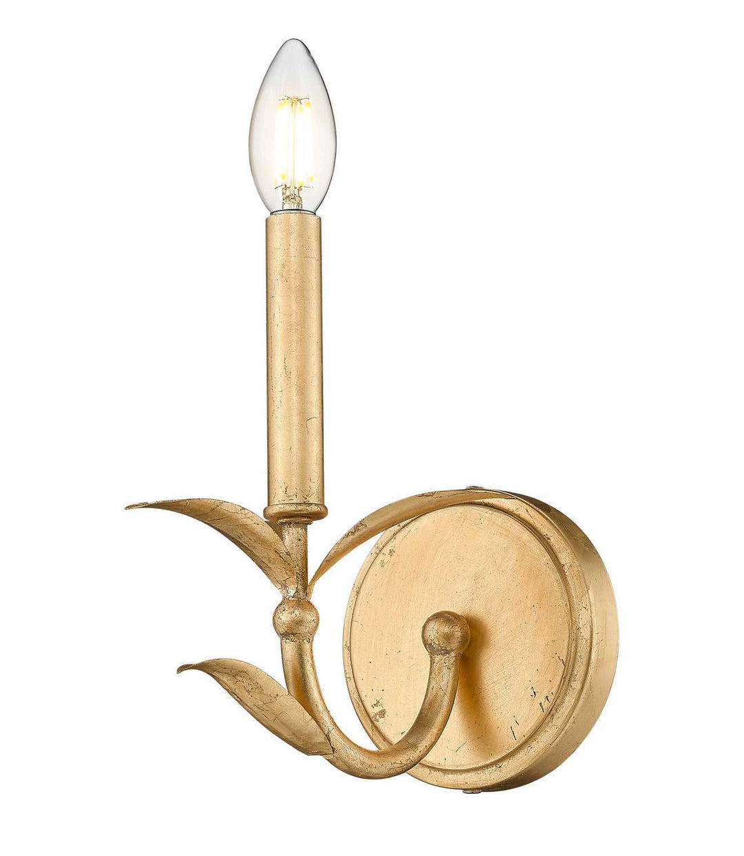 Aslin One Light Wall Sconce in Gold Leaf Z-Lite Canada