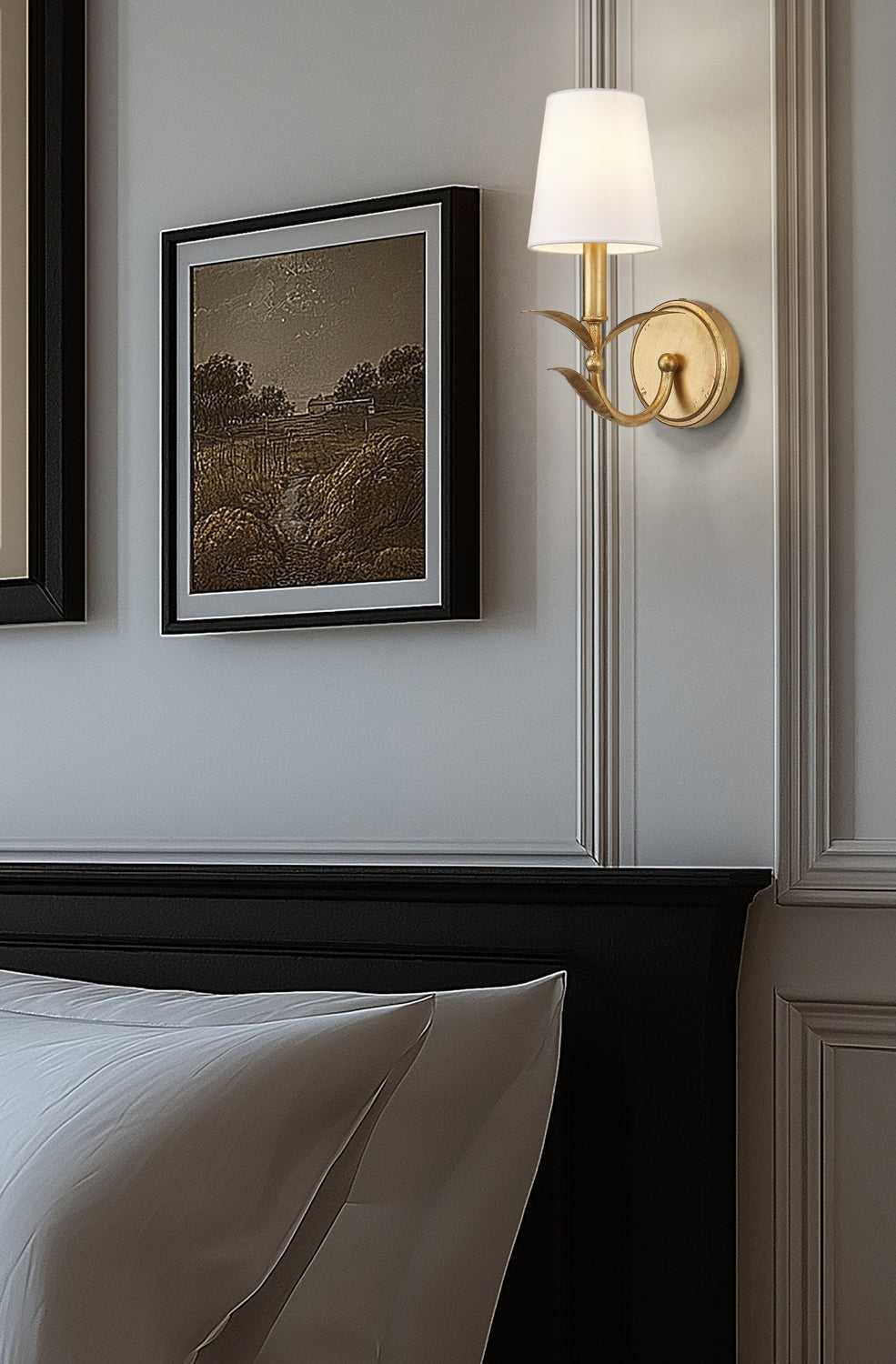 Aslin One Light Wall Sconce in Gold Leaf Z-Lite Canada