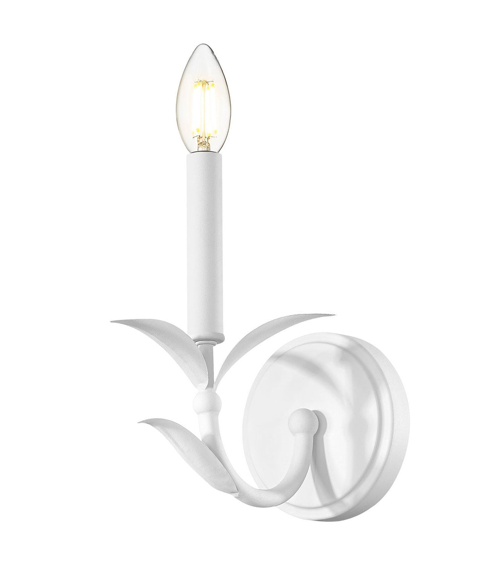 Aslin One Light Wall Sconce in Textured White Z-Lite Canada