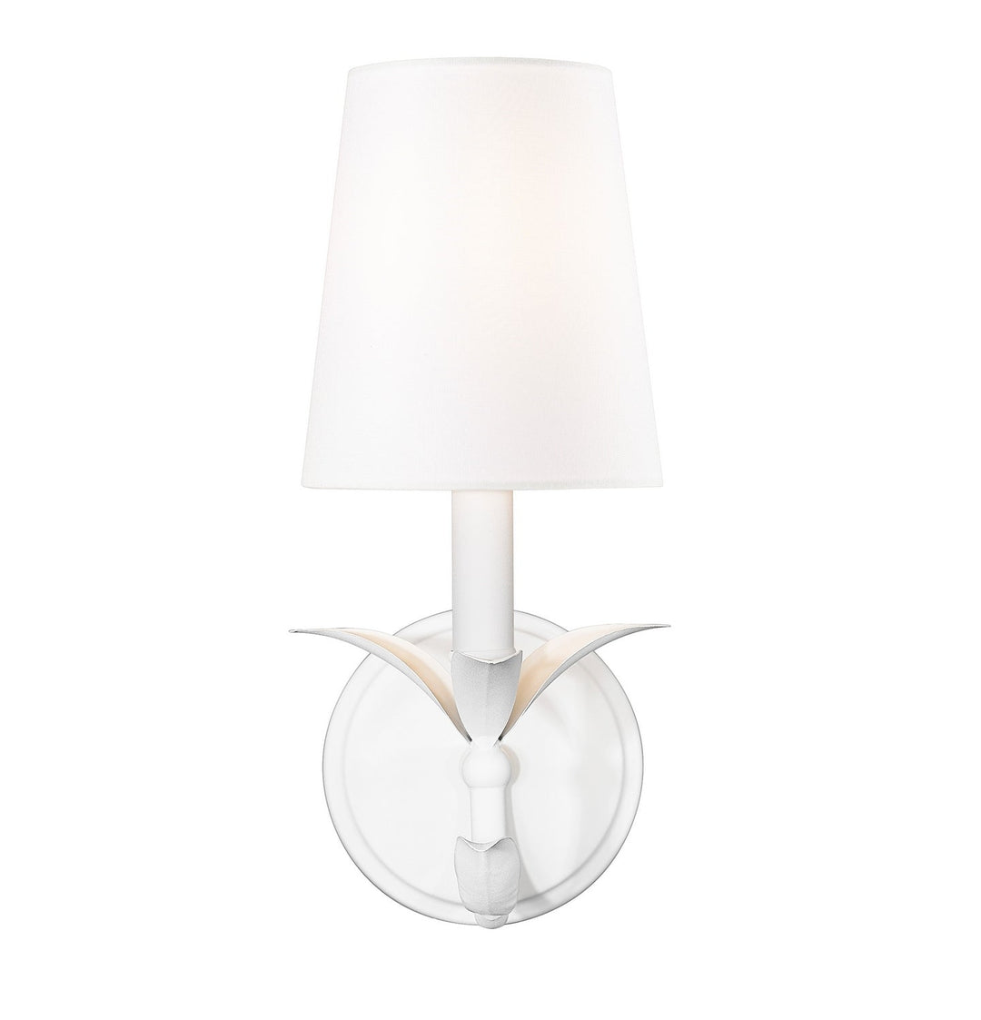 Aslin One Light Wall Sconce in Textured White Z-Lite Canada