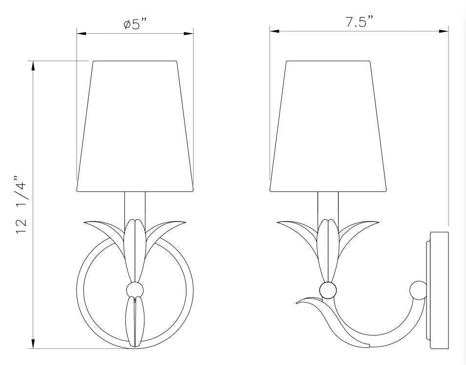 Aslin One Light Wall Sconce in Textured White Z-Lite Canada