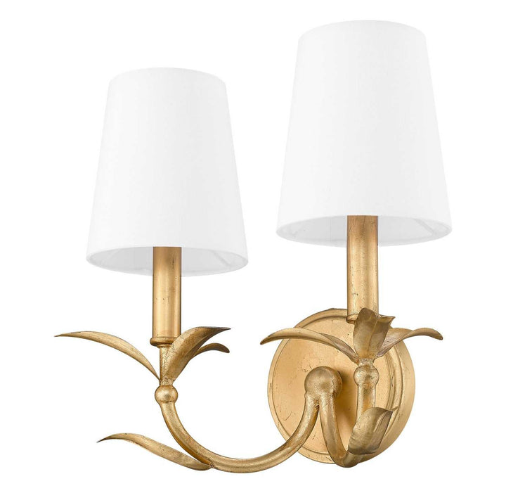 Aslin Two Light Wall Sconce in Gold Leaf Z-Lite Canada