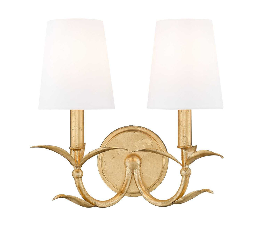 Aslin Two Light Wall Sconce in Gold Leaf Z-Lite Canada