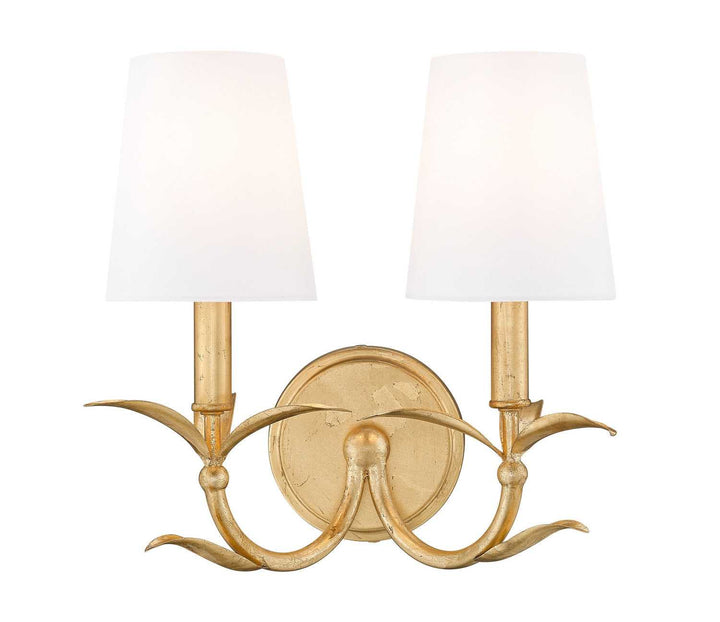 Aslin Two Light Wall Sconce in Gold Leaf Z-Lite Canada