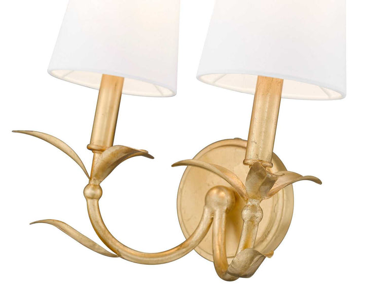 Aslin Two Light Wall Sconce in Gold Leaf Z-Lite Canada