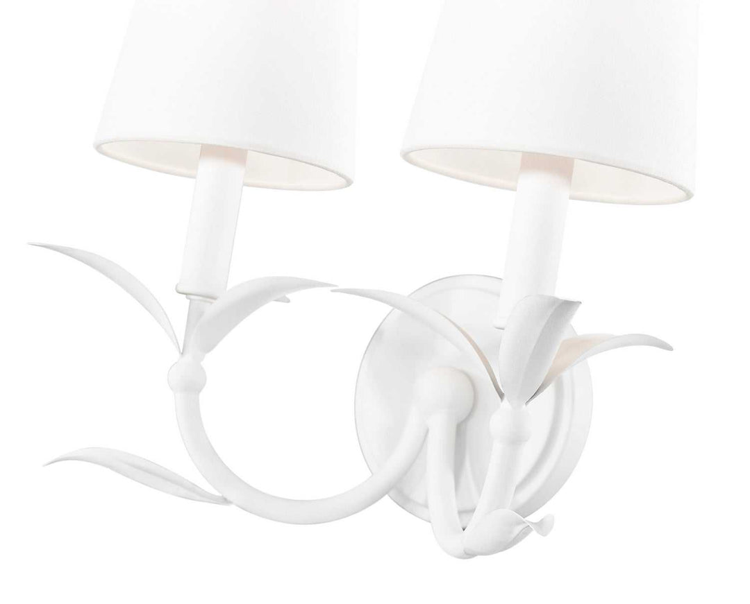 Aslin Two Light Wall Sconce in Textured White Z-Lite Canada