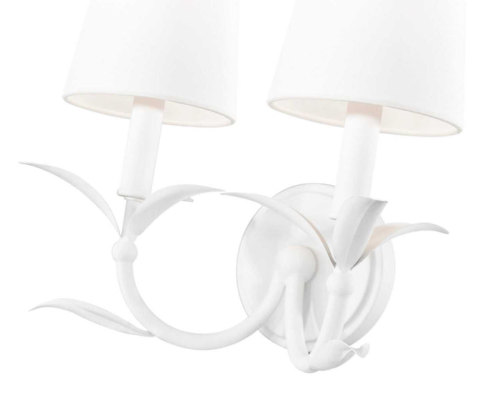Aslin Two Light Wall Sconce in Textured White Z-Lite Canada