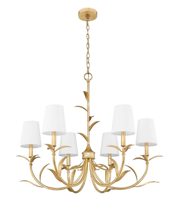 Aslin Six Light Chandelier in Gold Leaf Z-Lite Canada