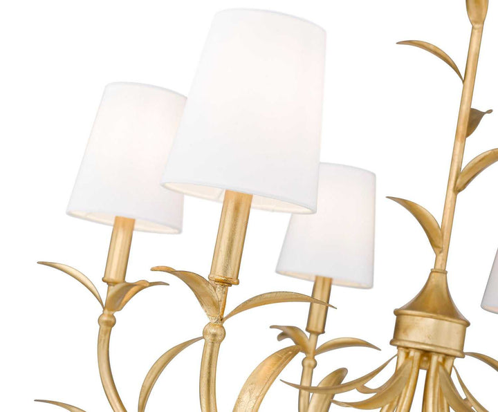 Aslin Six Light Chandelier in Gold Leaf Z-Lite Canada