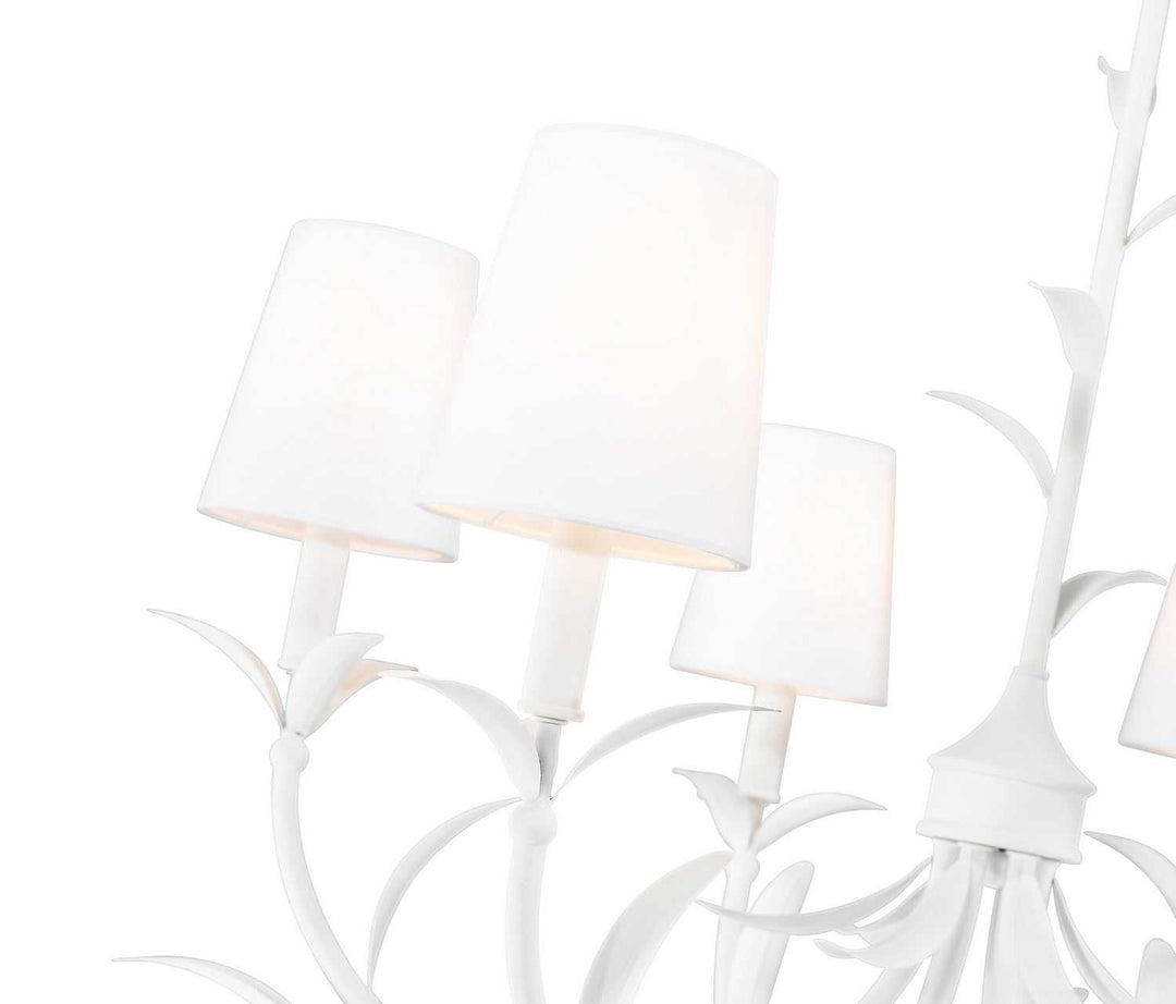 Aslin Six Light Chandelier in Textured White Z-Lite Canada