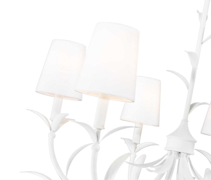 Aslin Six Light Chandelier in Textured White Z-Lite Canada
