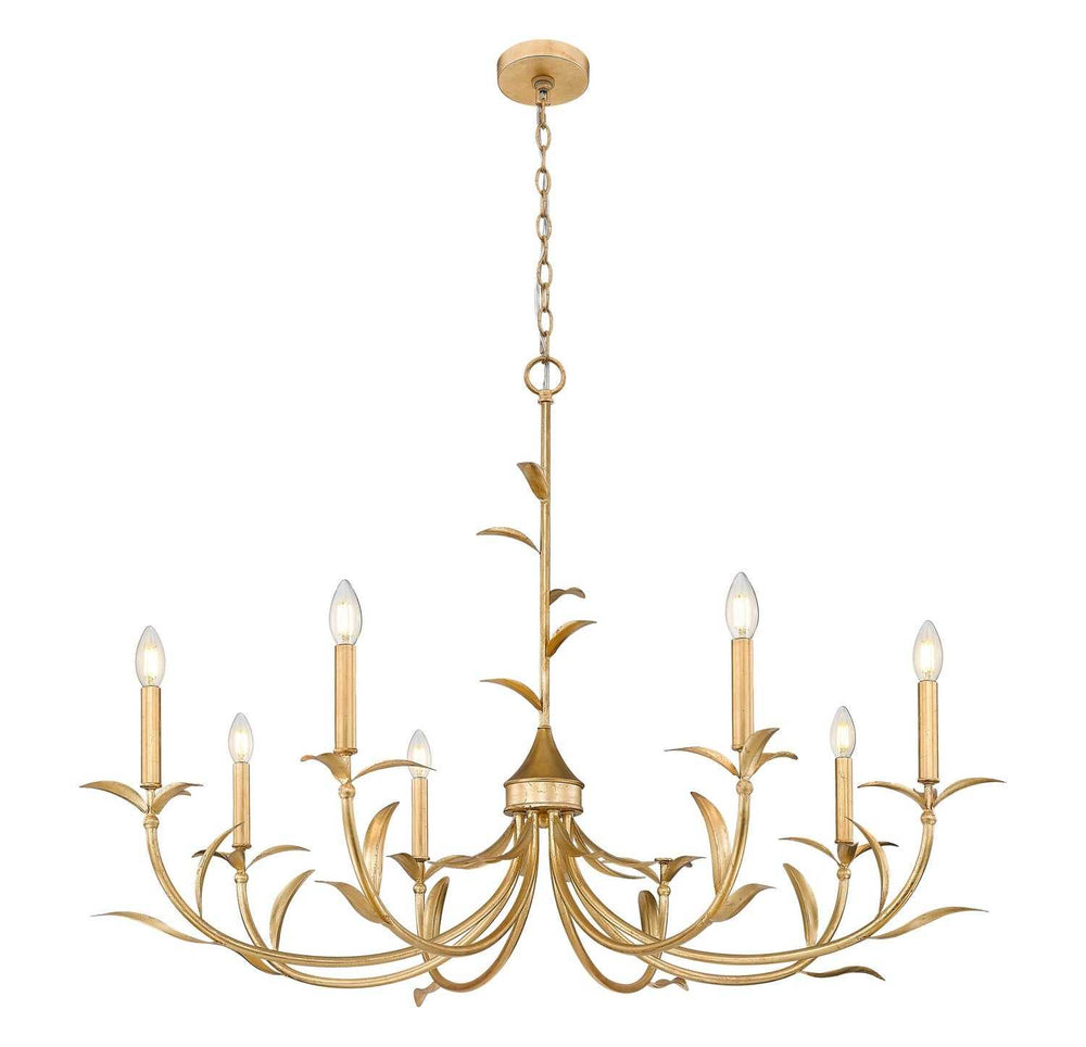 Aslin Eight Light Chandelier in Gold Leaf Z-Lite Canada