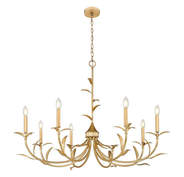 Aslin Eight Light Chandelier in Gold Leaf Z-Lite Canada