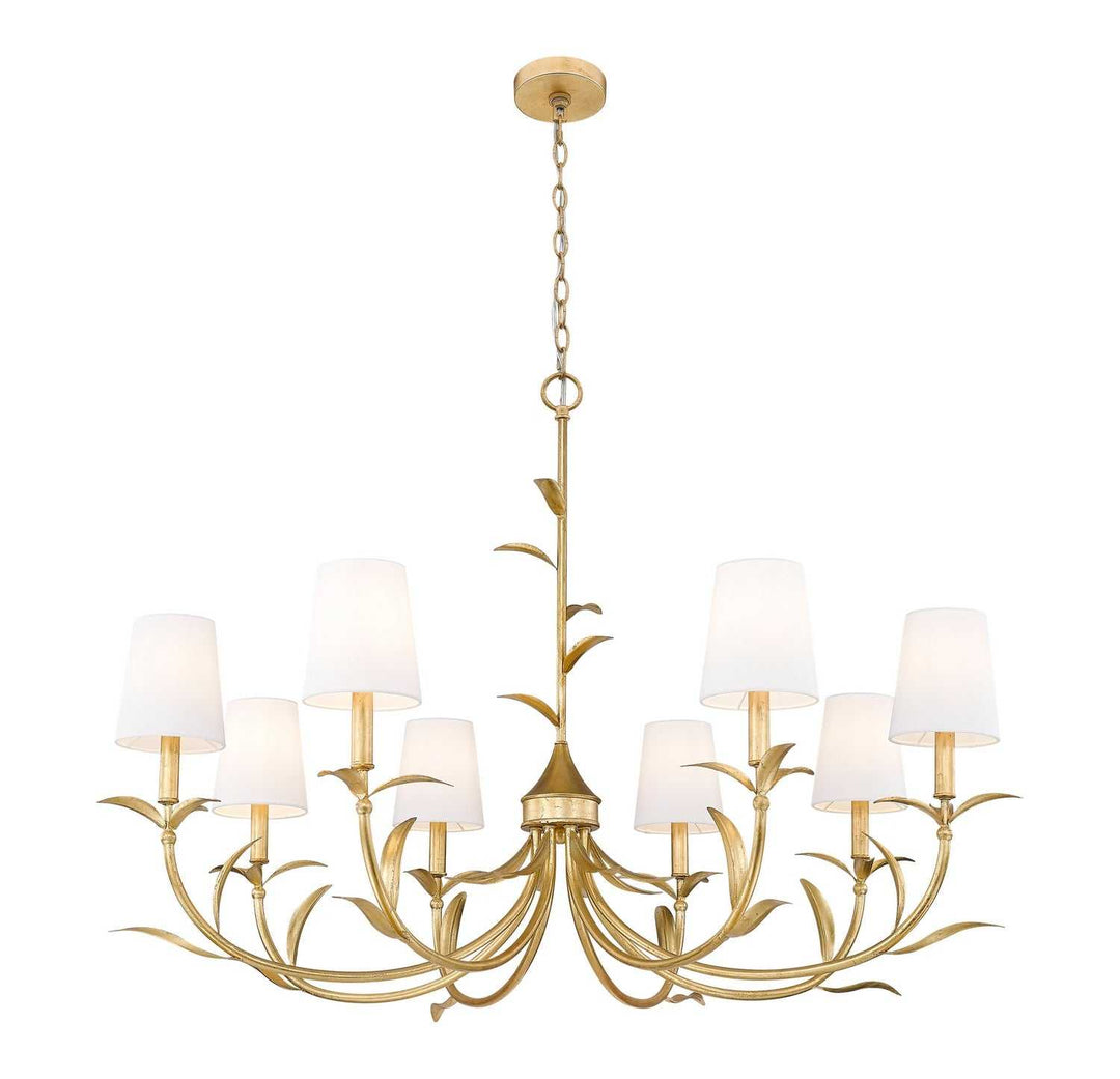 Aslin Eight Light Chandelier in Gold Leaf Z-Lite Canada