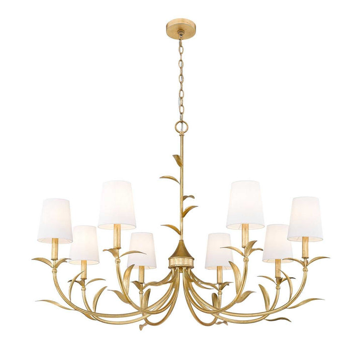 Aslin Eight Light Chandelier in Gold Leaf Z-Lite Canada