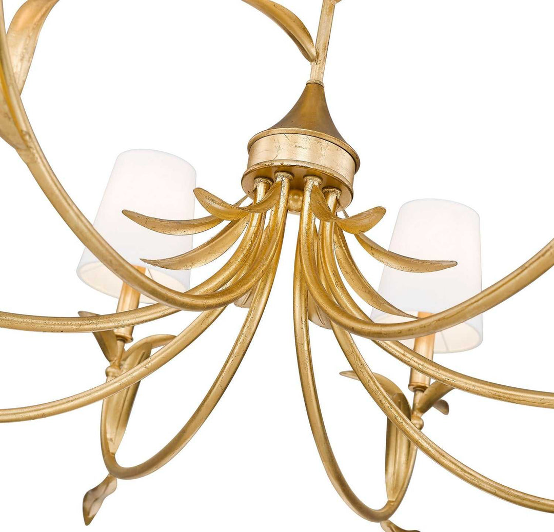 Aslin Eight Light Chandelier in Gold Leaf Z-Lite Canada