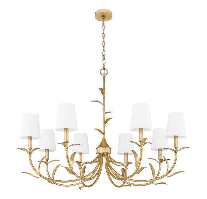 Aslin Eight Light Chandelier in Gold Leaf Z-Lite Canada