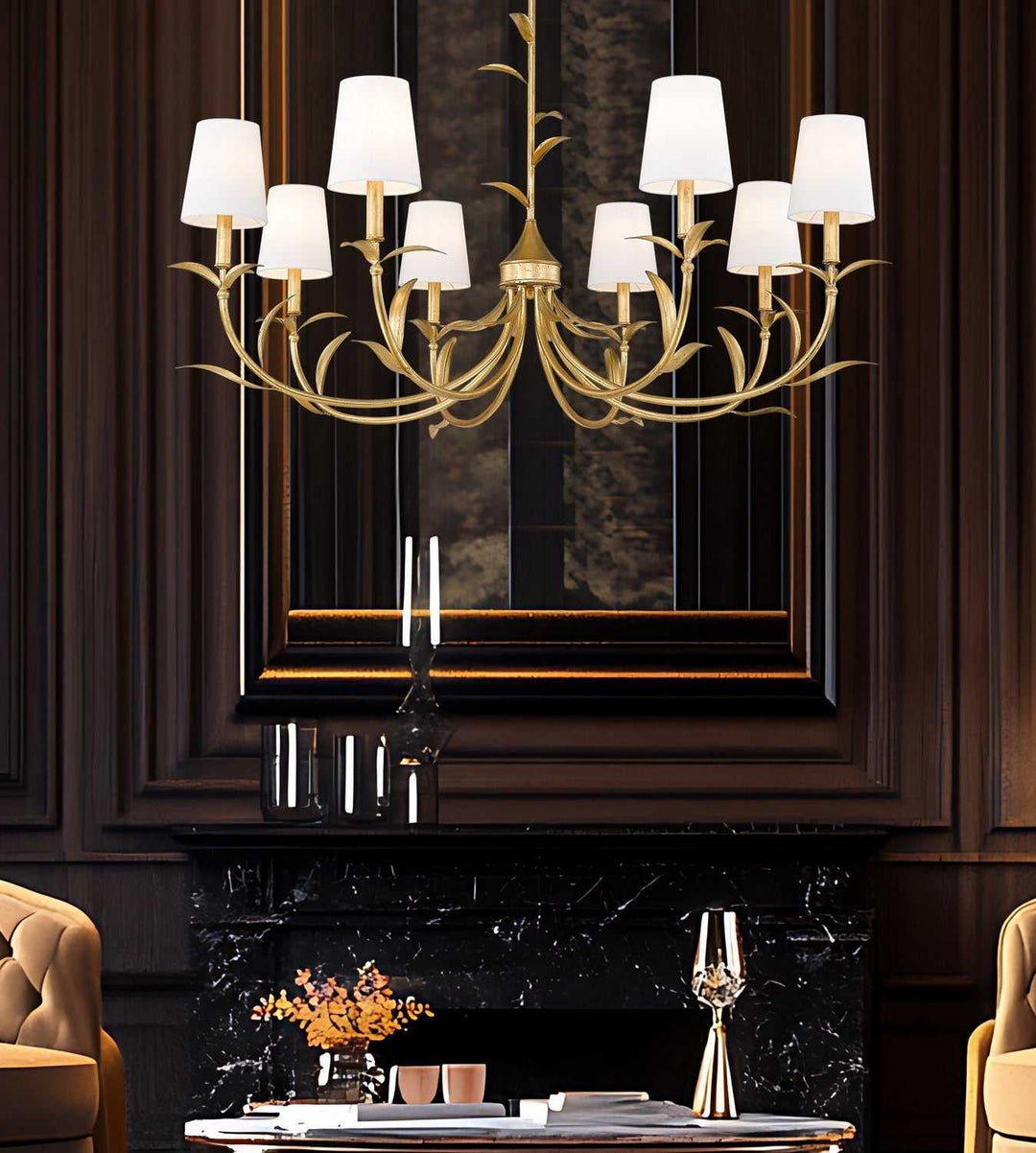 Aslin Eight Light Chandelier in Gold Leaf Z-Lite Canada