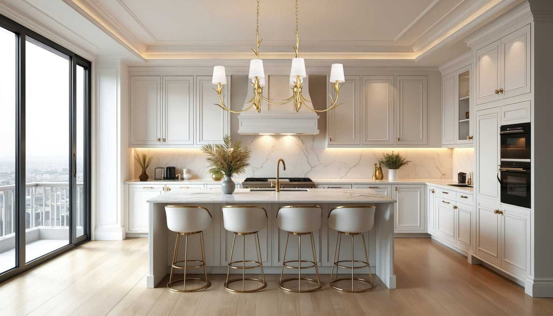 Aslin Six Light Linear Chandelier in Gold Leaf Z-Lite Canada