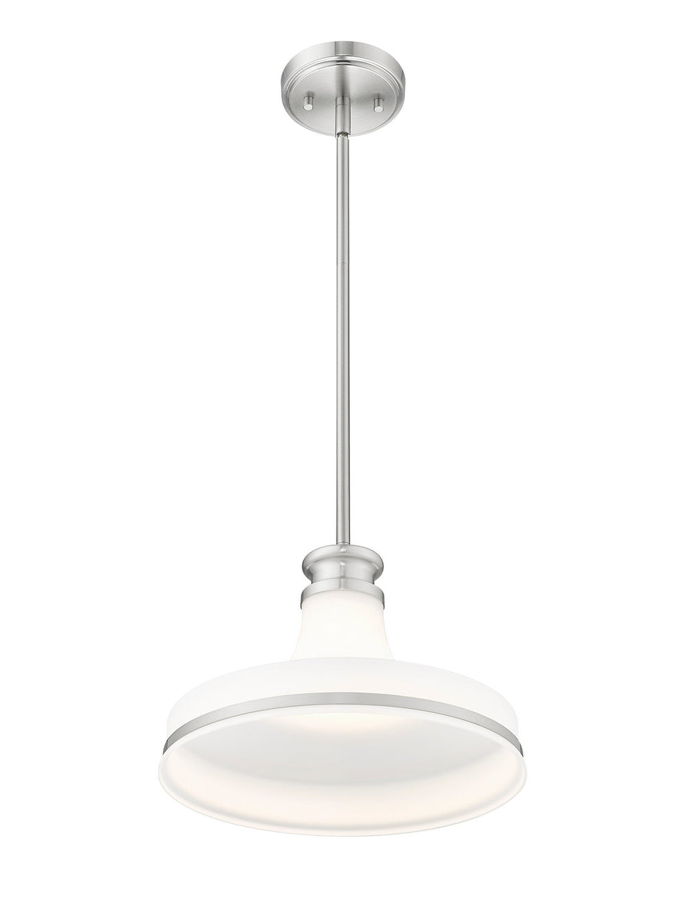 Reznor One Light Pendant in Brushed Nickel Z-Lite Canada