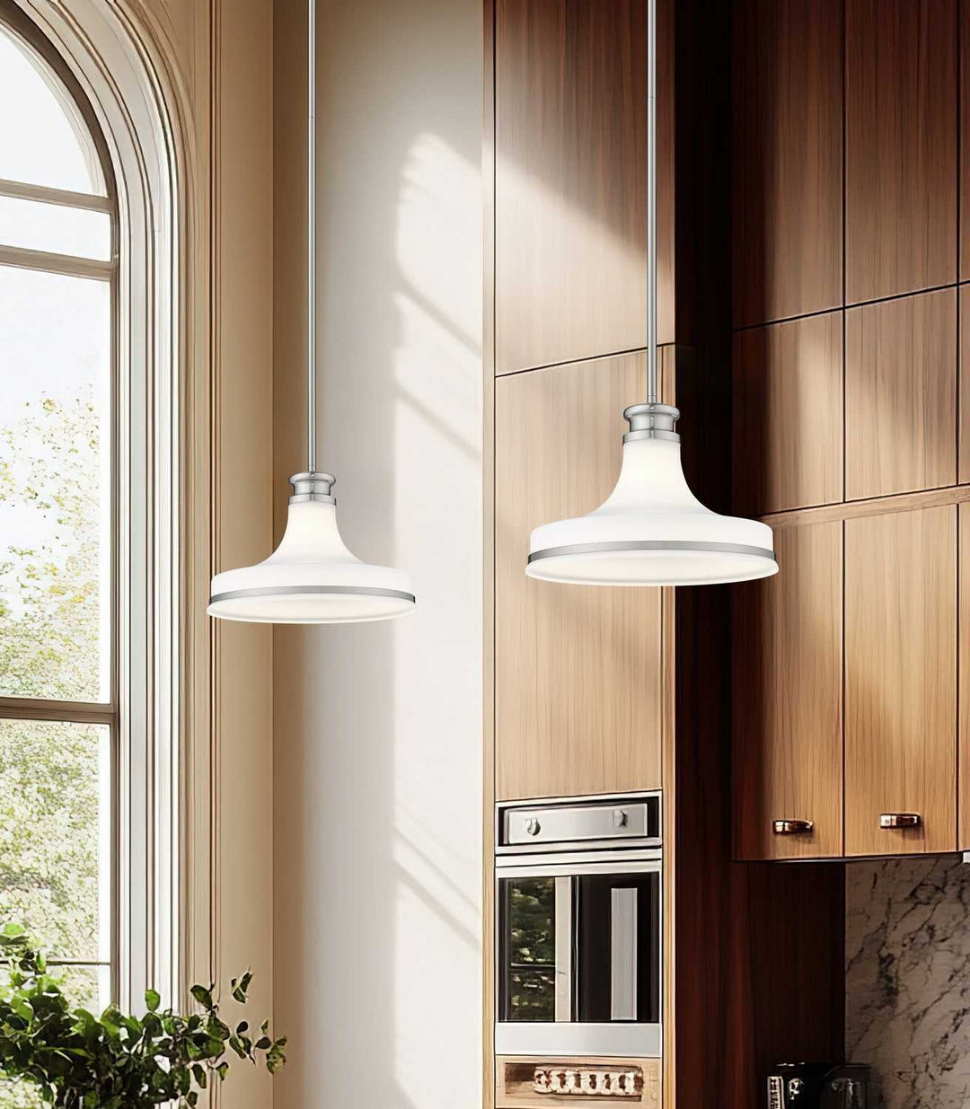 Reznor One Light Pendant in Brushed Nickel Z-Lite Canada