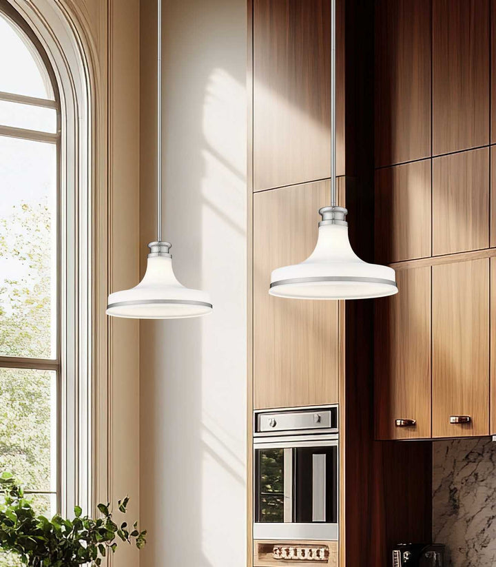 Reznor One Light Pendant in Brushed Nickel Z-Lite Canada