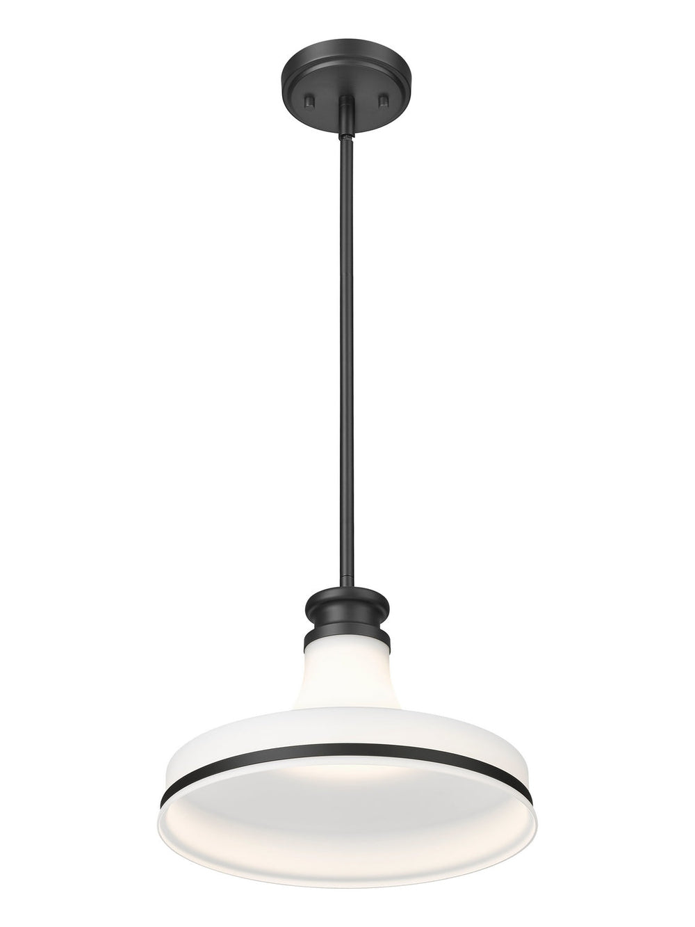 Reznor One Light Pendant in Matte Black Z-Lite Canada