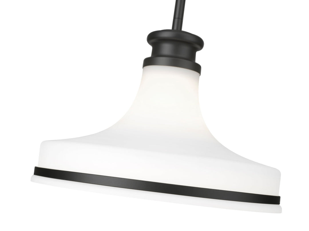 Reznor One Light Pendant in Matte Black Z-Lite Canada